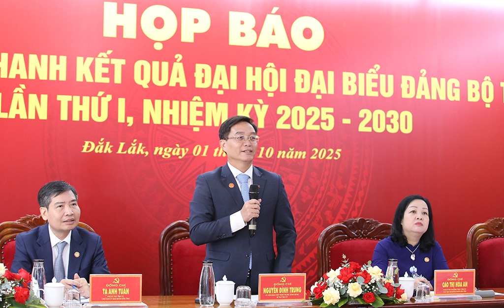 Thông báo nhanh kết quả Đại hội đại biểu Đảng bộ tỉnh Đắk Lắk lần thứ I nhiệm kỳ 2025-2030 3